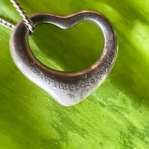Tiffany & Co. Elsa Peretti Sterling Silver Open Heart pendant. 5535 G